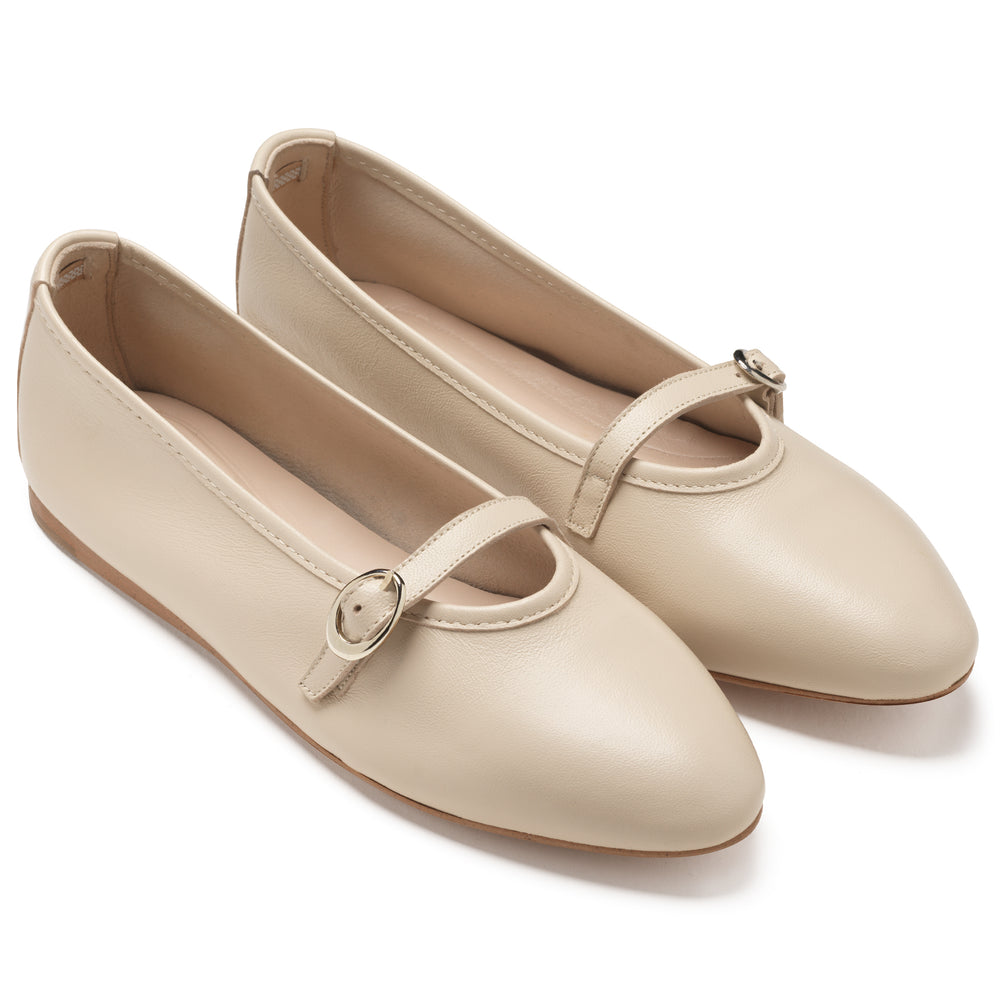 NATALIE - IVORY LEATHER