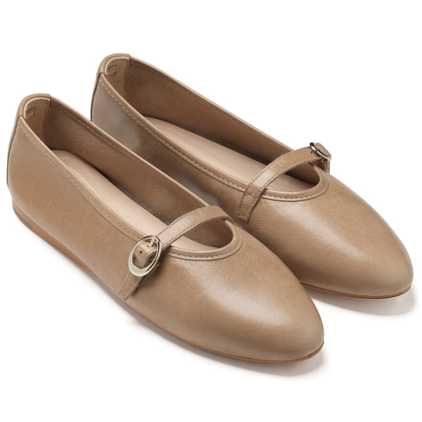 NATALIE - BISCUIT LEATHER