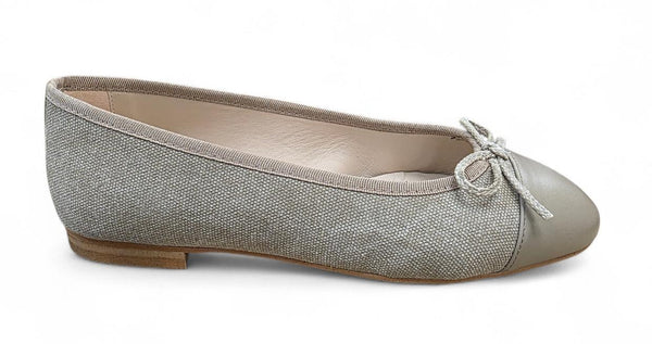 Sand Denim Ballet Flat