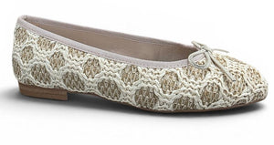 Natural Raffia Ballet Flat